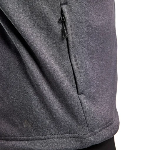Blåklæder hættetrøje Full Zip sortmeleret str. 2XL