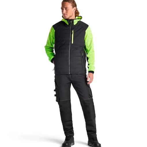 Blåklæder hybrid jakke high-vis gul/sort str. XL