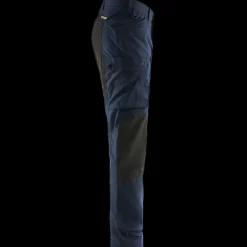 Blåklæder service bukser med stretch mørk marineblå/sort str. C48