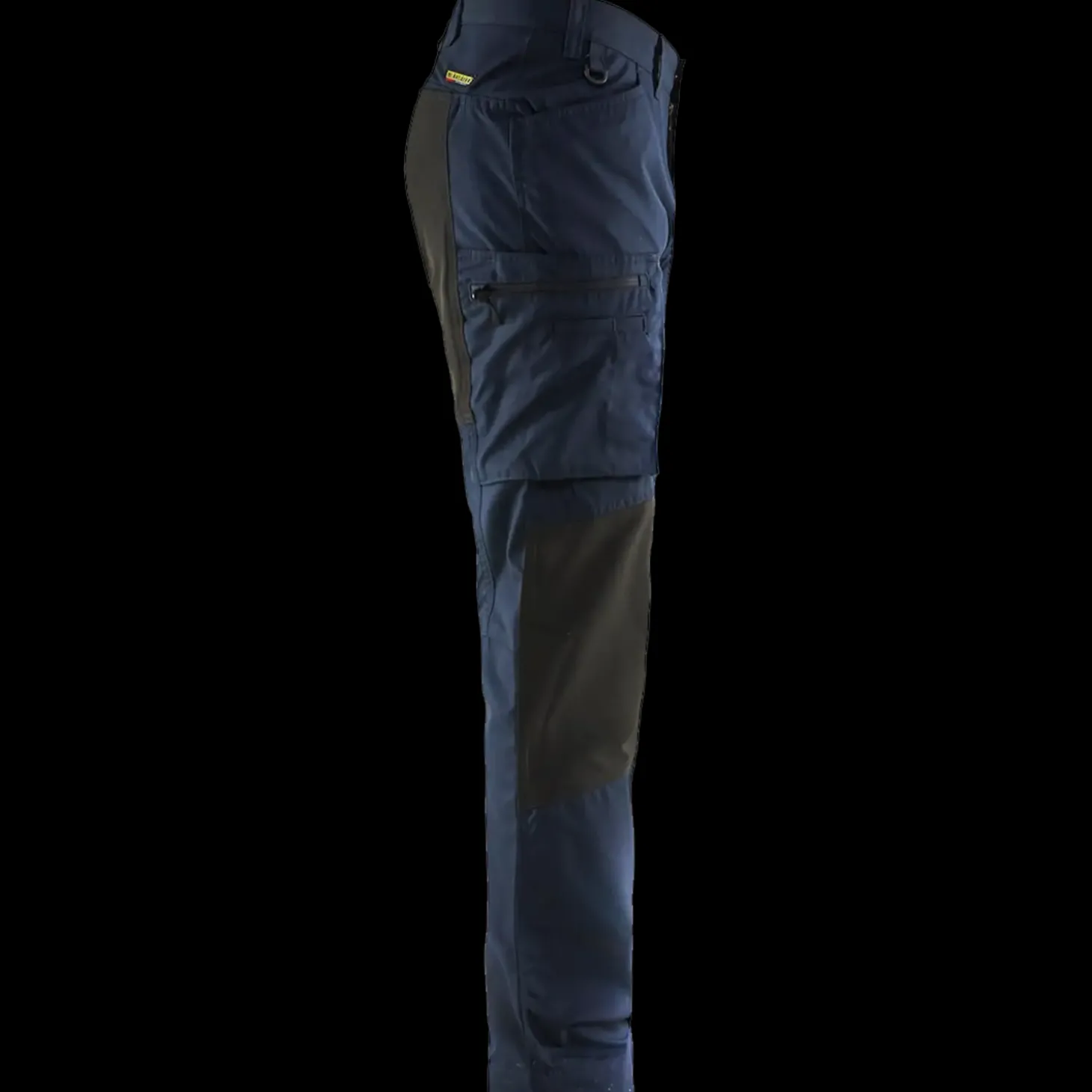 Blåklæder service bukser med stretch mørk marineblå/sort str. C48