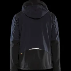 Blåklæder softshell jakke mørk marineblå/gul str. 2XL