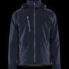 Blåklæder softshell jakke mørk marineblå/sort str. XL