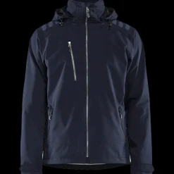 Blåklæder softshell jakke mørk marineblå/sort str. XL