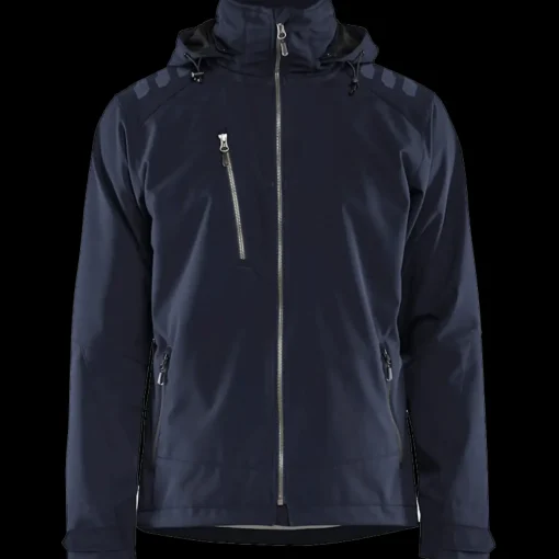 Blåklæder softshell jakke mørk marineblå/sort str. XL