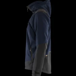 Blåklæder softshell jakke mørk marineblå/sort str. XL