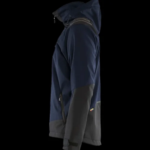 Blåklæder softshell jakke mørk marineblå/sort str. XL