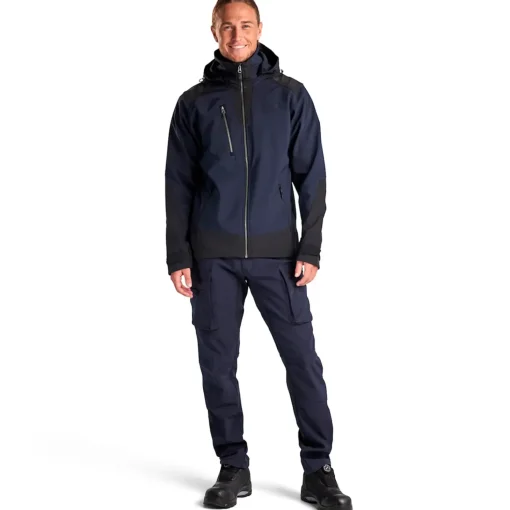 Blåklæder softshell jakke mørk marineblå/sort str. XL