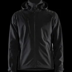 Blåklæder softshell jakke sort/sort str. XL