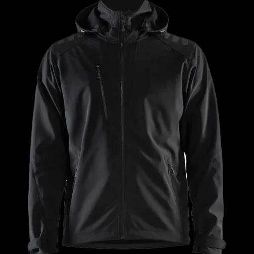 Blåklæder softshell jakke sort/sort str. XL