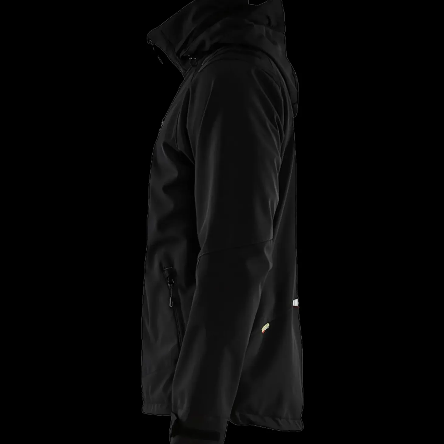 Blåklæder softshell jakke sort/rød str. 2XL