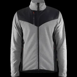 Blåklæder strikket softshell jakke antracit gråmeleret/sort str. M