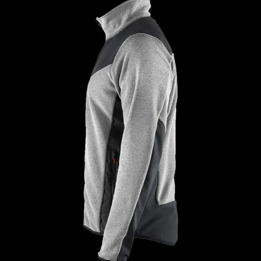 Blåklæder strikket softshell jakke antracit gråmeleret/sort str. M