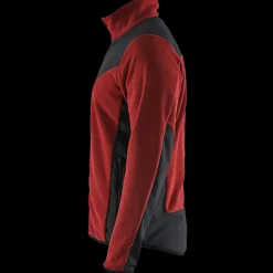 Blåklæder strikket softshell jakke brændt rød/sort str. XL