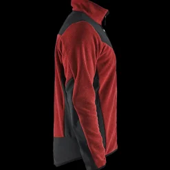 Blåklæder strikket softshell jakke brændt rød/sort str. XL