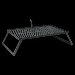 Bon-fire bålgrill m. riste i støbejern/foldb. ben
