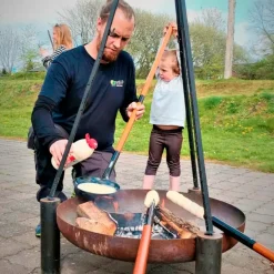 Bon-fire grillrist m. steakmønster, støbejern ø54
