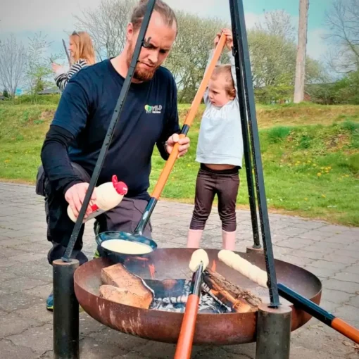 Bon-fire grillrist m. steakmønster, støbejern ø54