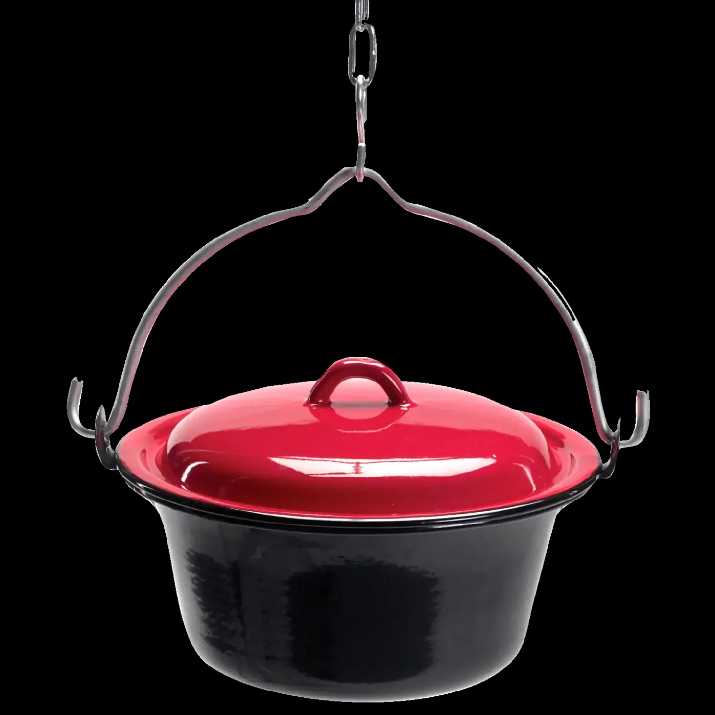 Bon-fire gryde 8l, sort emalje