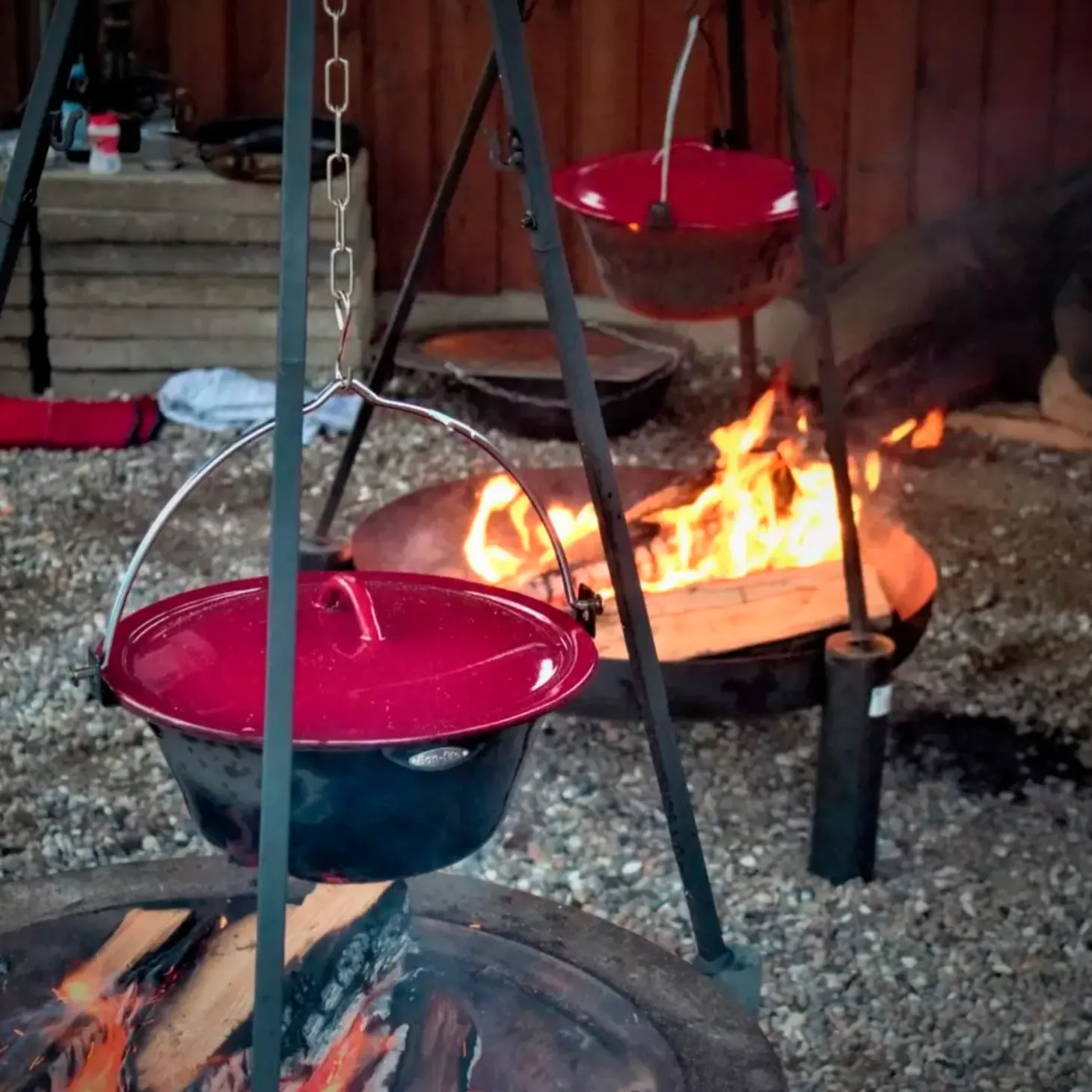 Bon-fire gryde 8l, sort emalje