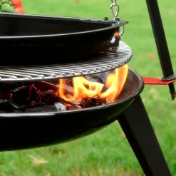 Bon-fire halv bbq pande 29x57 cm