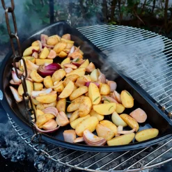 Bon-fire halv bbq pande 29x57 cm