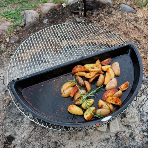 Bon-fire halv bbq pande 29x57 cm
