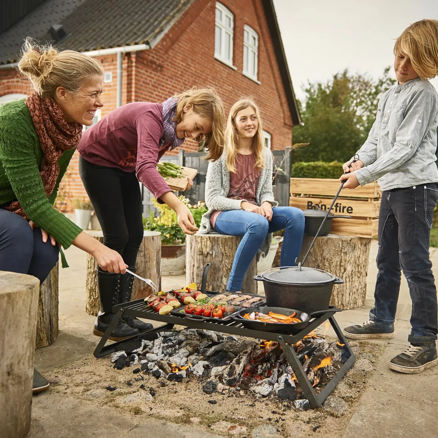 Bon-fire lågløfter m. krog