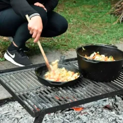 Bon-fire støbejernssæt i trækasse