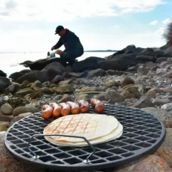 Bon-fire støbejernssæt i trækasse