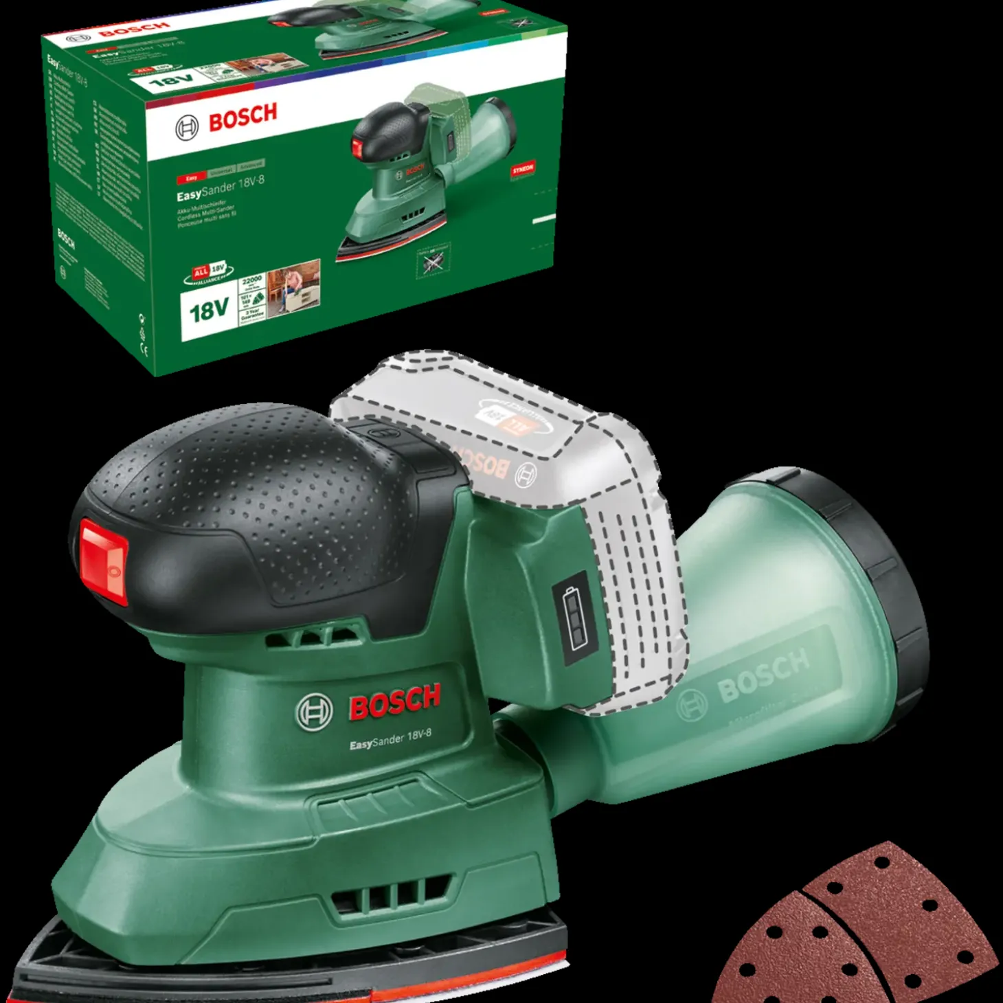 Bosch Easy Sander 18V-8 multisliber solo