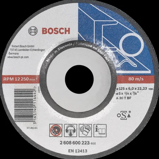 Bosch Expert A30 T BF forkrøbbet skrubskive til metal Ø125 mm