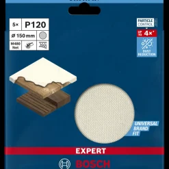 Bosch EXPERT M480 slibenet til excenterslibere 150 mm, G 120 5 stk.