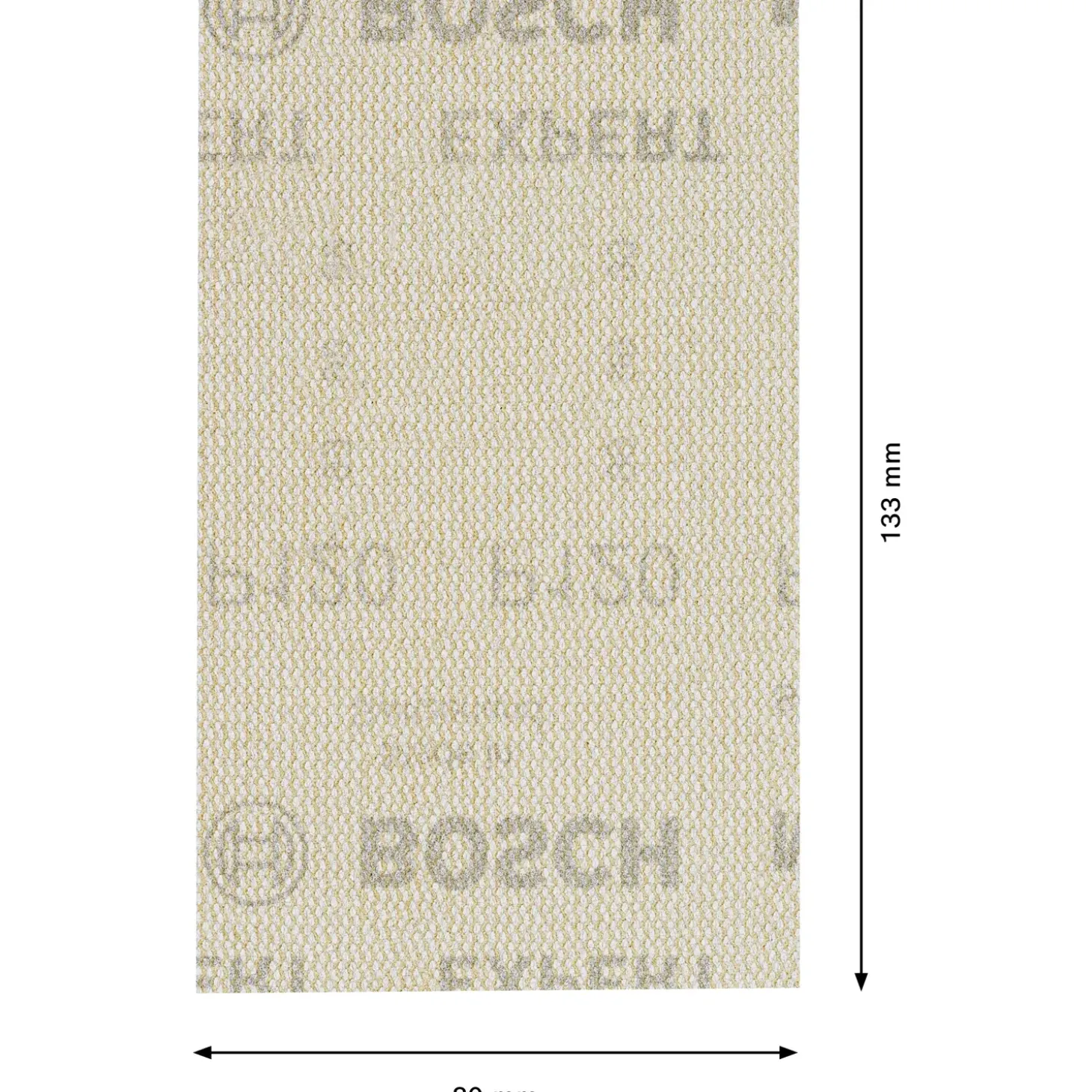 Bosch EXPERT M480 slibenet til planslibere 80x133 mm, G 120, 10 stk.