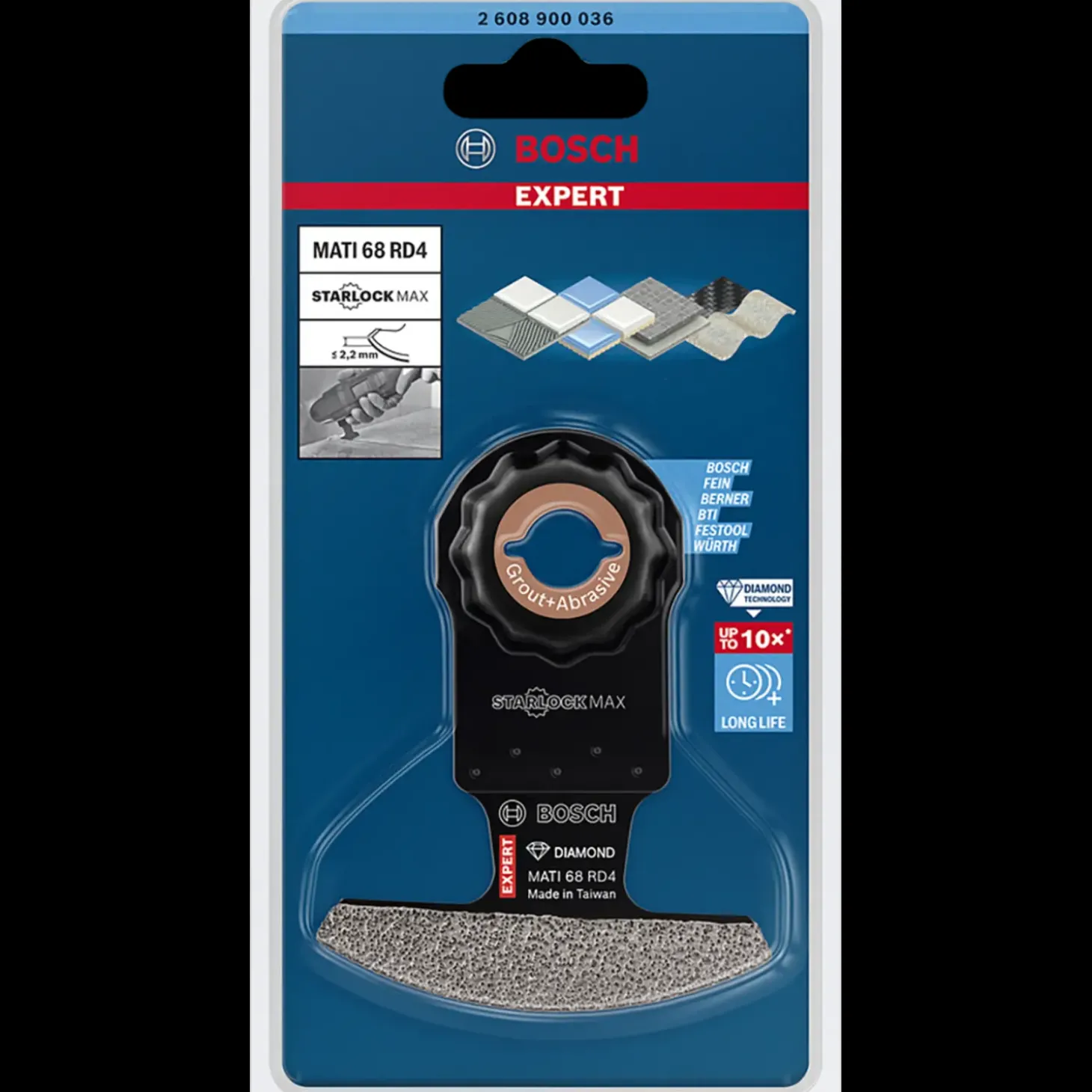 Bosch Expert Mati 68 RD4 diamant segment multicutterklinge 68x30 mm