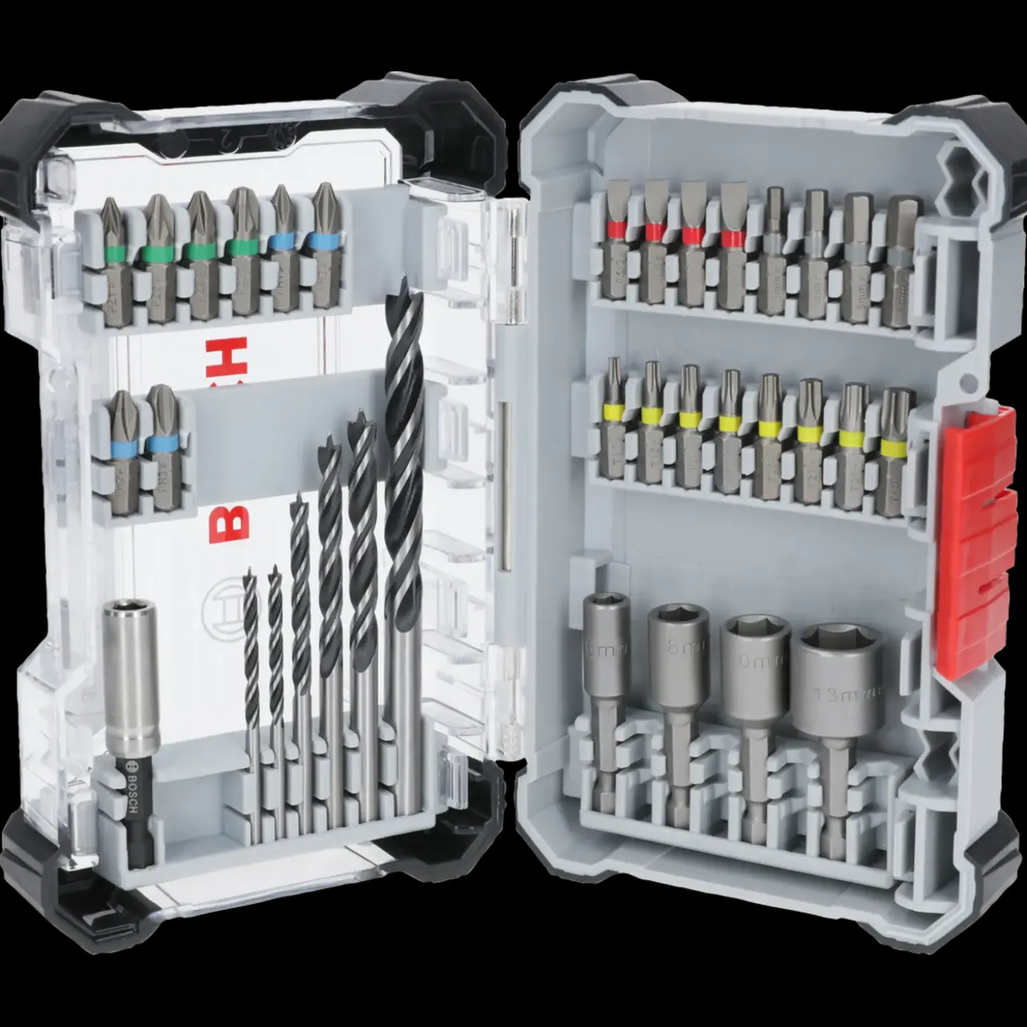 Bosch Extra Hard skruebit og PRO Wood borsæt, display, 35 stk.