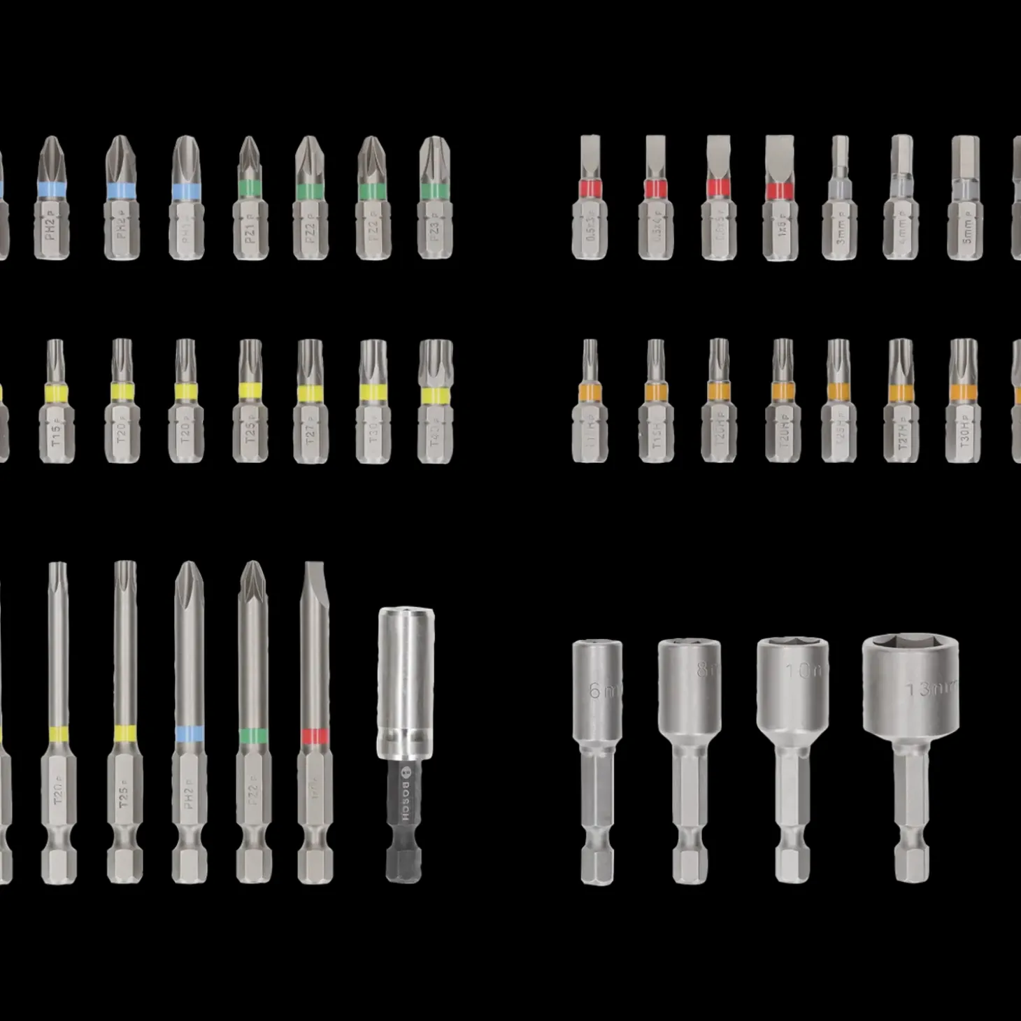 Bosch Extra Hard skruebitsæt, display, 43 dele