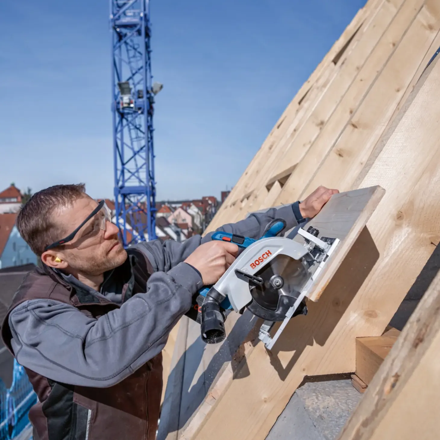 Bosch GKS 18V-57 18V rundsav solo