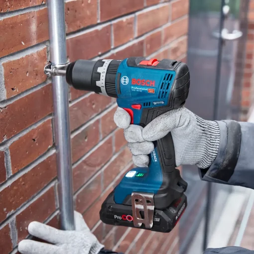 Bosch GSB 18V-65 slagboremaskine 2x5Ah batteri og L-BOXX