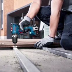 Bosch GSB 18V-65 slagboremaskine 2x5Ah batteri og L-BOXX