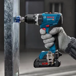 Bosch GSB 18V-65 slagboremaskine 2x5Ah batteri og L-BOXX