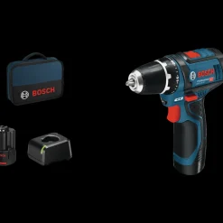 Bosch GSR 12V-15 akku bore-skruemaskine 2 x 2,0 Ah batterier og lader