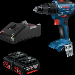 Bosch GSR 18V-55 akku bore-skruemaskine - inkl. 2 x 5,0 Ah batteri og lader