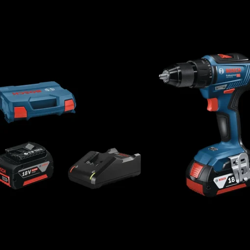 Bosch GSR 18V-55 akku bore-skruemaskine - inkl. 2 x 5,0 Ah batteri og lader