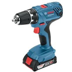 Bosch GSR 18V-21 bore/skruemaskine 2x2,0 Ah akku i L-BOXX