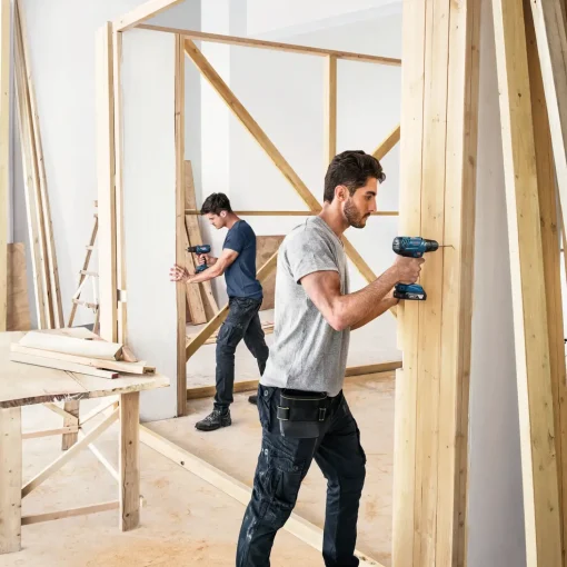Bosch GSR 18V-21 bore/skruemaskine 2x2,0 Ah akku i L-BOXX