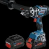 Bosch GSR 18V-150 C bore-/skruemaskine 2X8 Ah batteri, lader og L-BOXX
