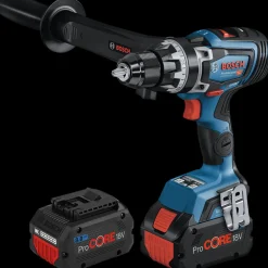Bosch GSR 18V-150 C bore-/skruemaskine 2X8 Ah batteri, lader og L-BOXX