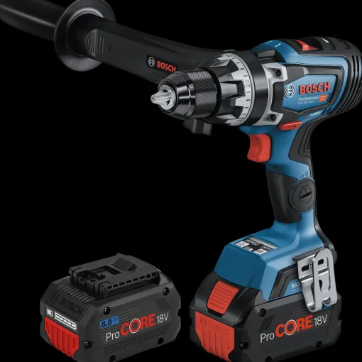 Bosch GSR 18V-150 C bore-/skruemaskine 2X8 Ah batteri, lader og L-BOXX