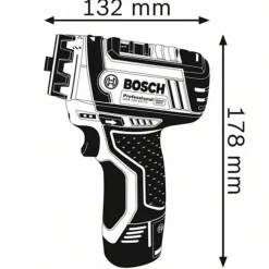Bosch GSR 12V-15 FC bore/skruemaskine 2x2,0 Ah batteri/lader og L-BOXX