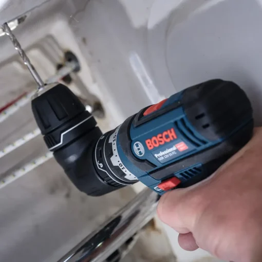 Bosch GSR 12V-15 FC bore/skruemaskine 2x2,0 Ah batteri/lader og L-BOXX